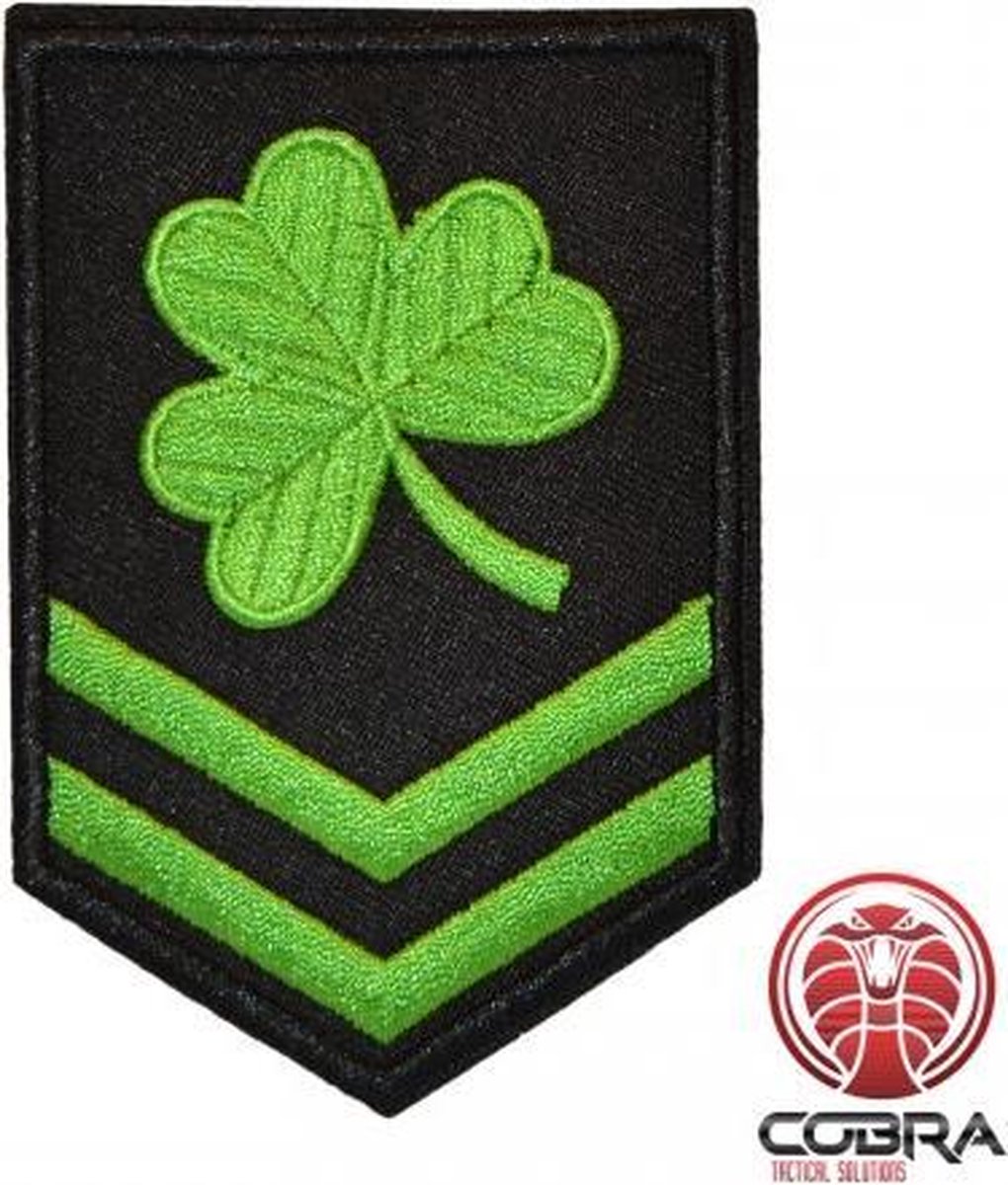 Irish Green Clover geborduurde patch | Strijkpatches | Military Airsoft